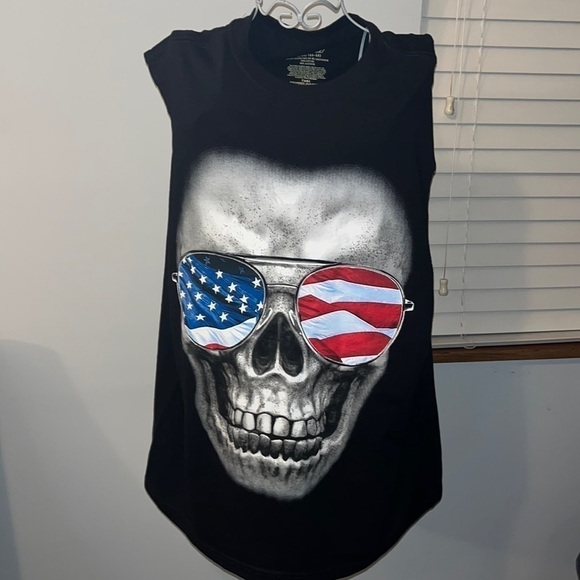 Faded Glory Men's Skull Tank Top XL. Like new condition - Picture 1 of 5